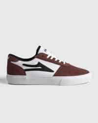 Lakai Manchester Skate Shoes - dark rose white black