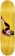 Unity With You 8.5 Slick Skateboard Deck - yellow