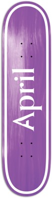 April OG Logo Skateboard Deck - purple - view large